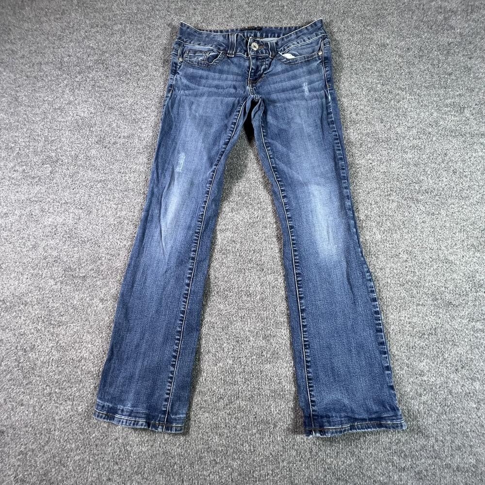 Vintage Guess Bootcut Jeans Women's 28x30 Blue Cotton Denim Faded Retro Stretch